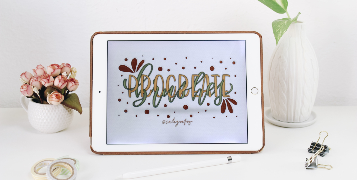 Melhores pincéis do Procreate para Lettering e Caligrafia + Freebie