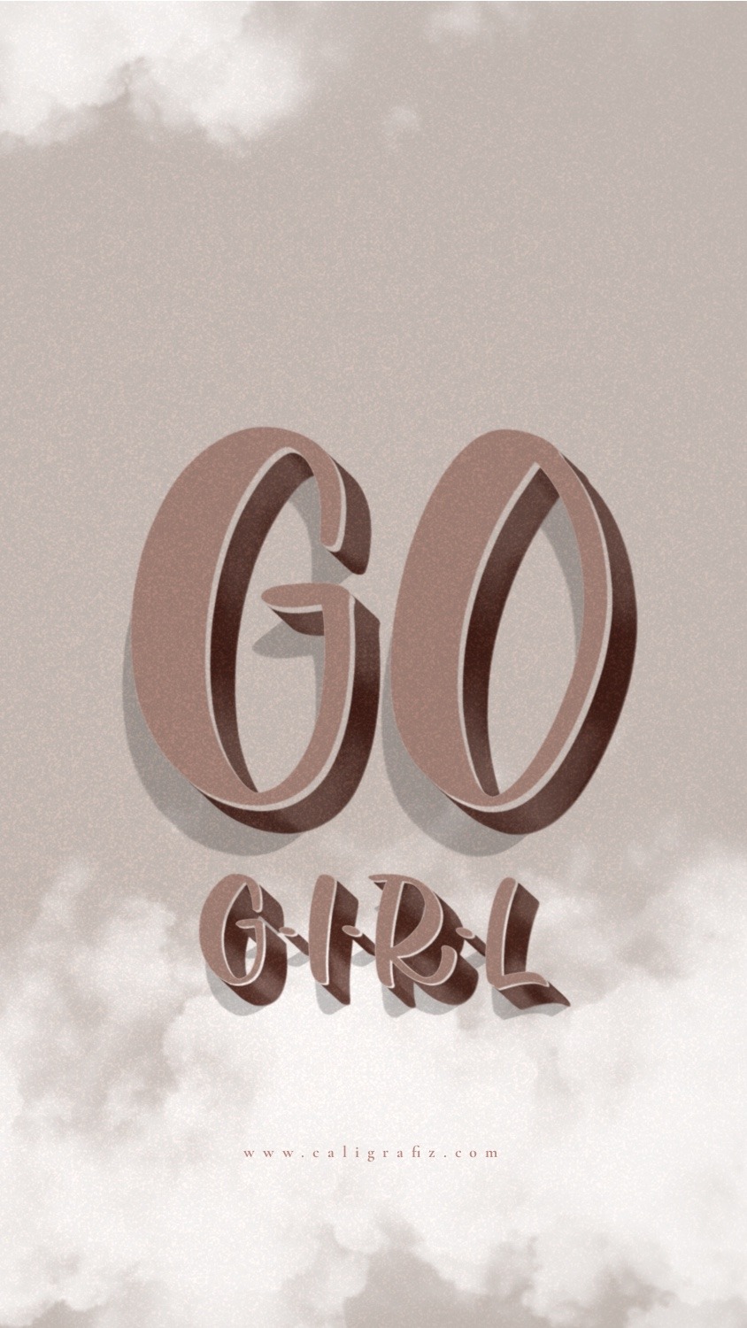Go Girl | Digital Wallpaper