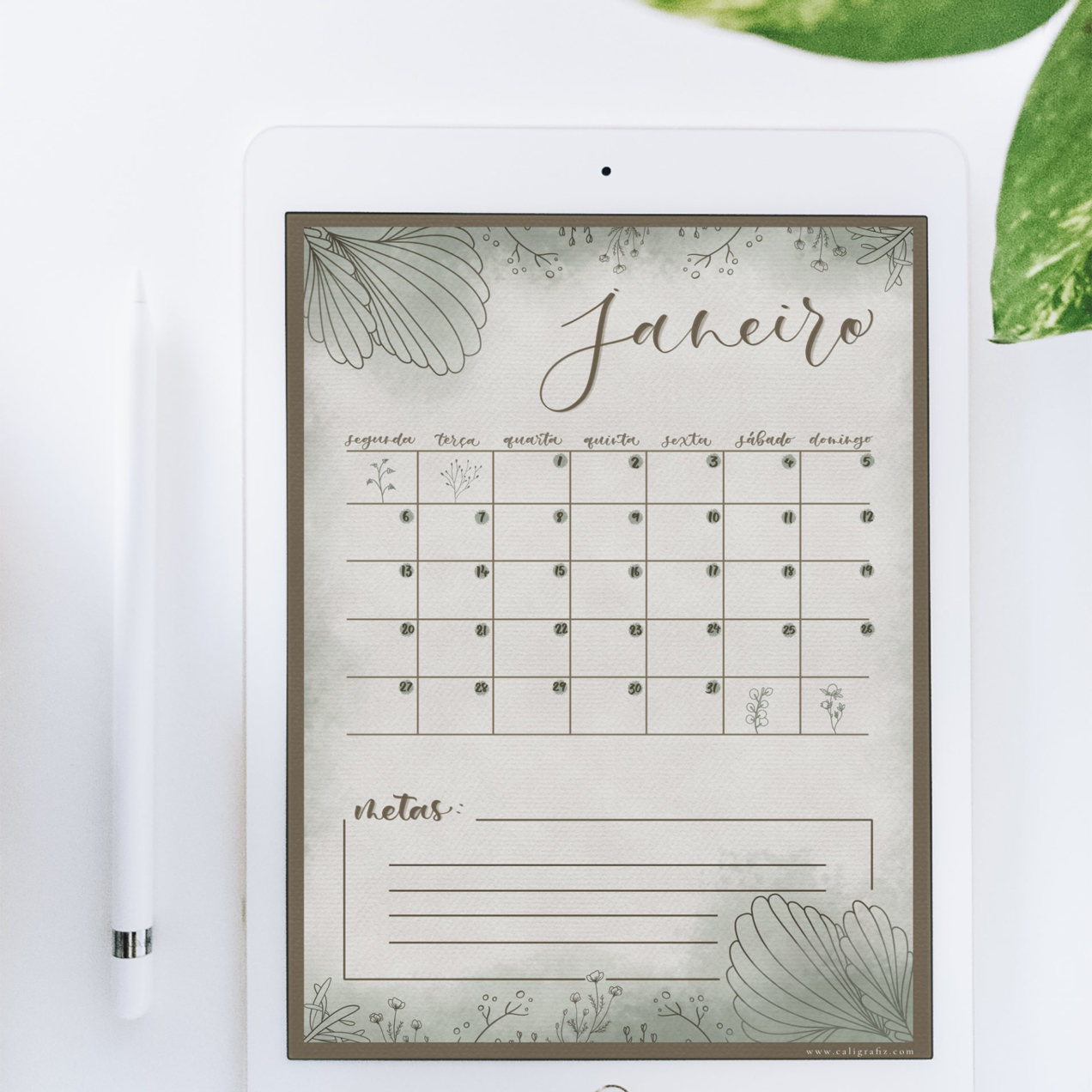 Naturale | Planner de Janeiro