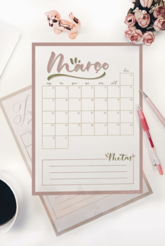 Mauve | Planner de Março