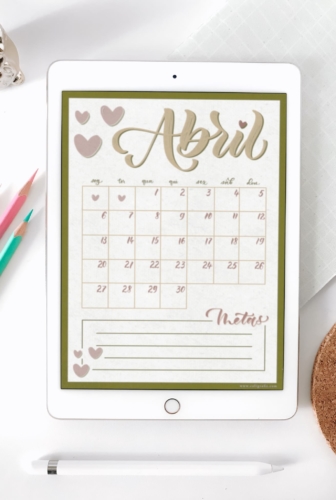 HeartMe | Planner de Abril